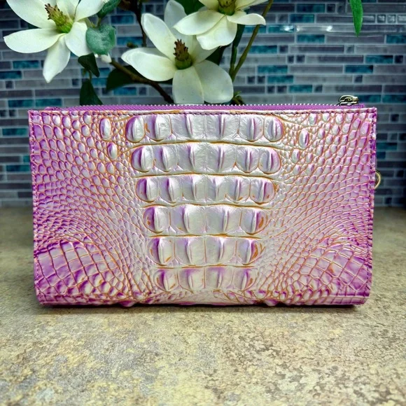 New Brahmin Daisy Peony pink purse - Picture 3 of 4